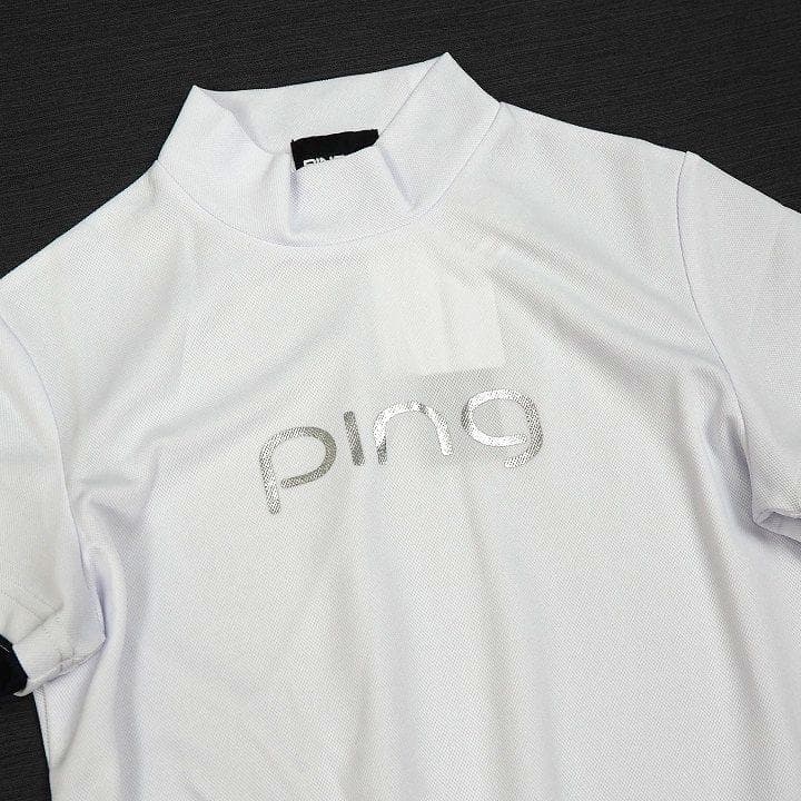 新品 PING ピン ゴルフ モックネック 半袖 ドッキング ワンピース M