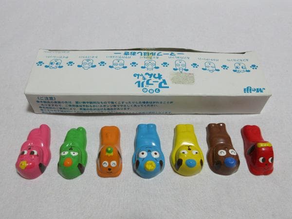 Meiji明治製菓7匹のマーブルわんちゃんはしおき箸置き非売品当選品昭和レトロ