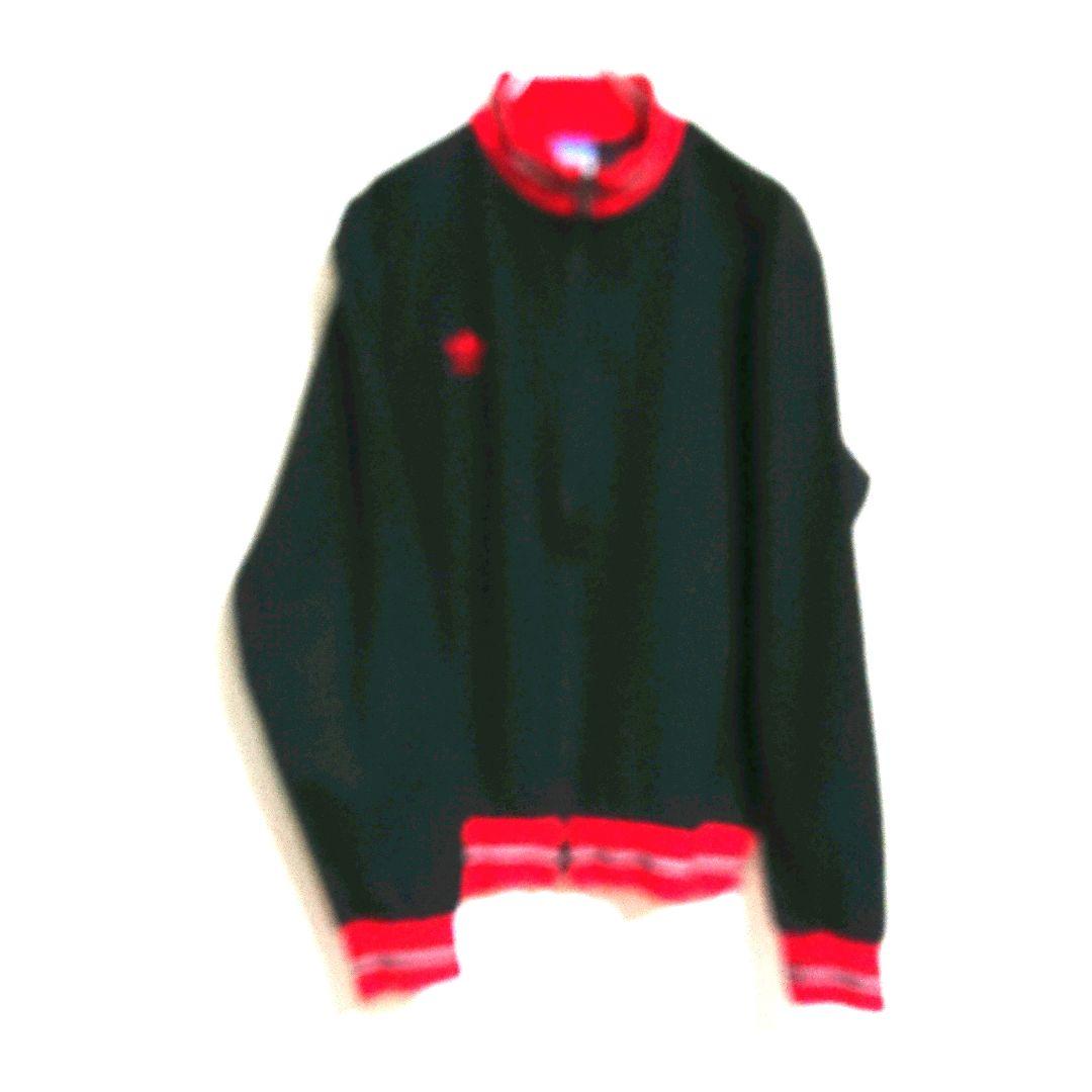 80s adidas オールドアディダス 赤黒色 トラックジャケット ジャージ