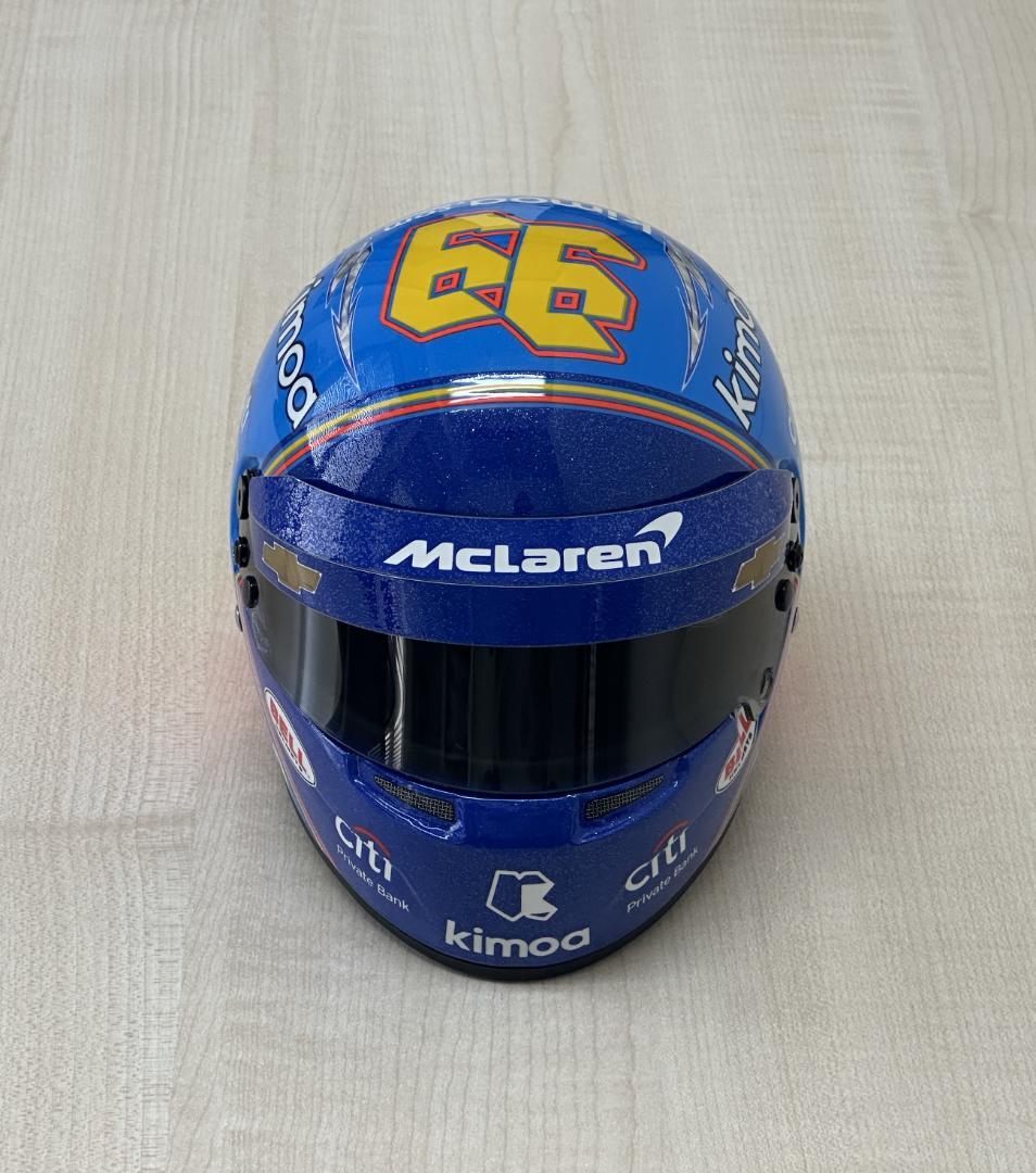 Bell 1/2 ミニ ヘルメット マクラーレン インディー 500 アロンソ