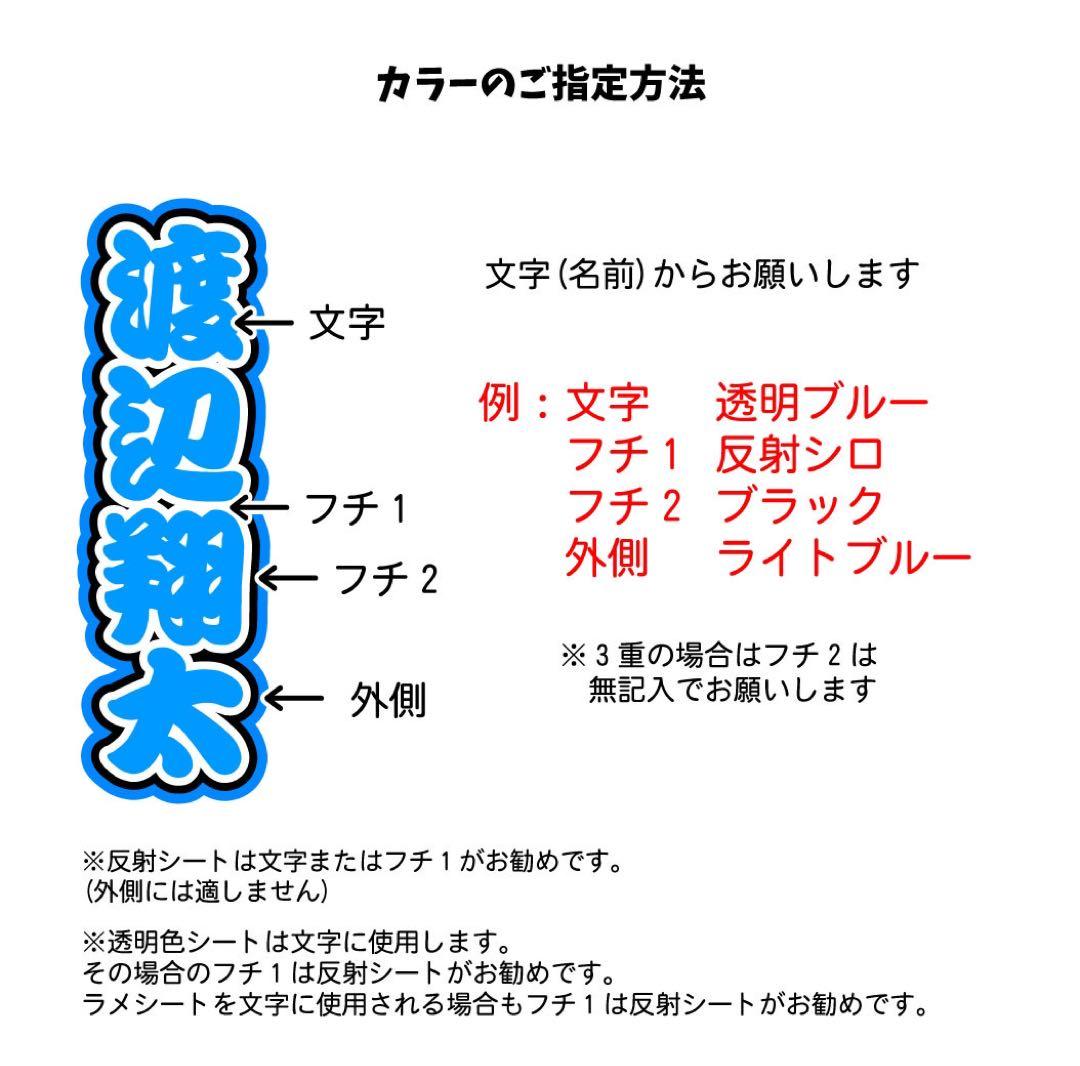 ミニうちわ文字オーダー　ステッカー　名前でなくても言葉でも作成可能です！