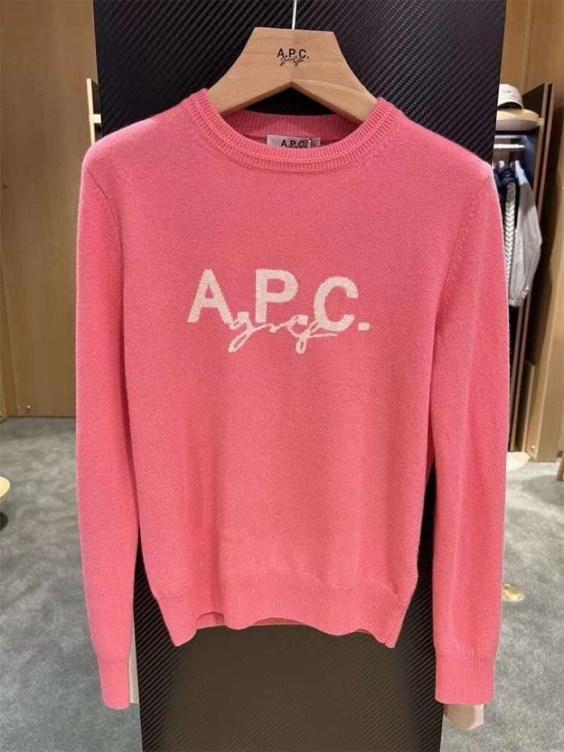 ゴルフウェア レディース 女性用 カシミア ニット セーターピンクグレーSML