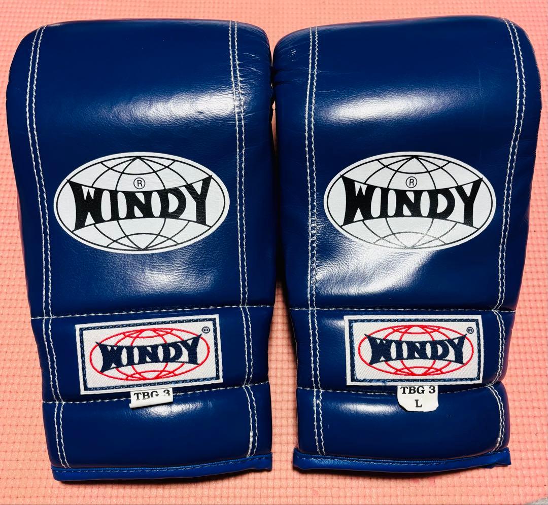 値下げ★WINDY パンチンググローブ L★未使用 青