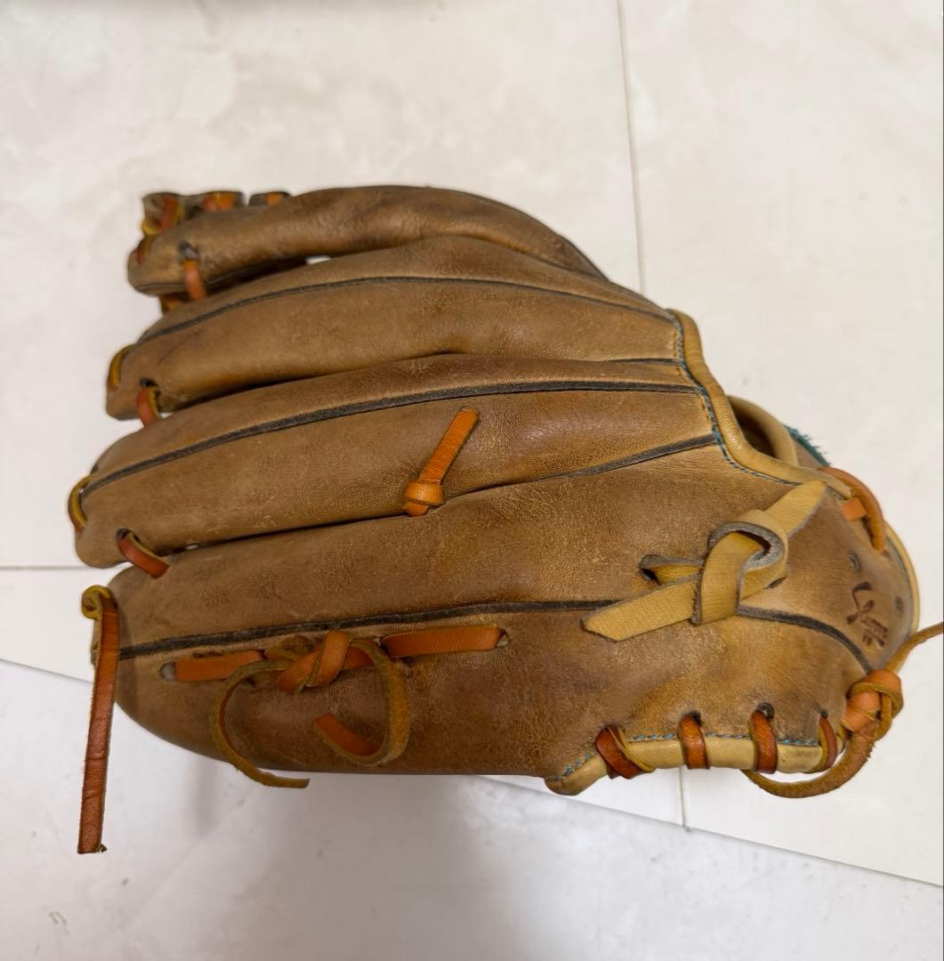 プロ野球選手実使用品　　球団刺繍有　硬式内野グローブ　プロ支給品