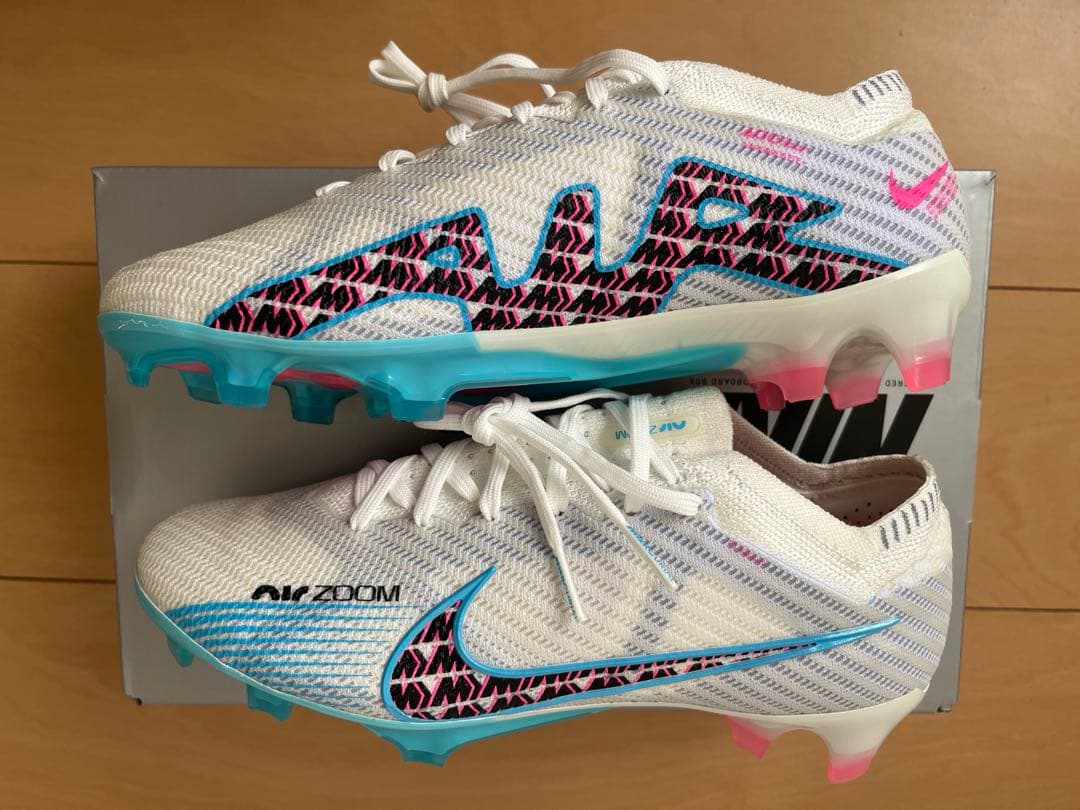 ナイキ ズーム ヴェイパー 15 エリート FG(ホワイト×ブルー)