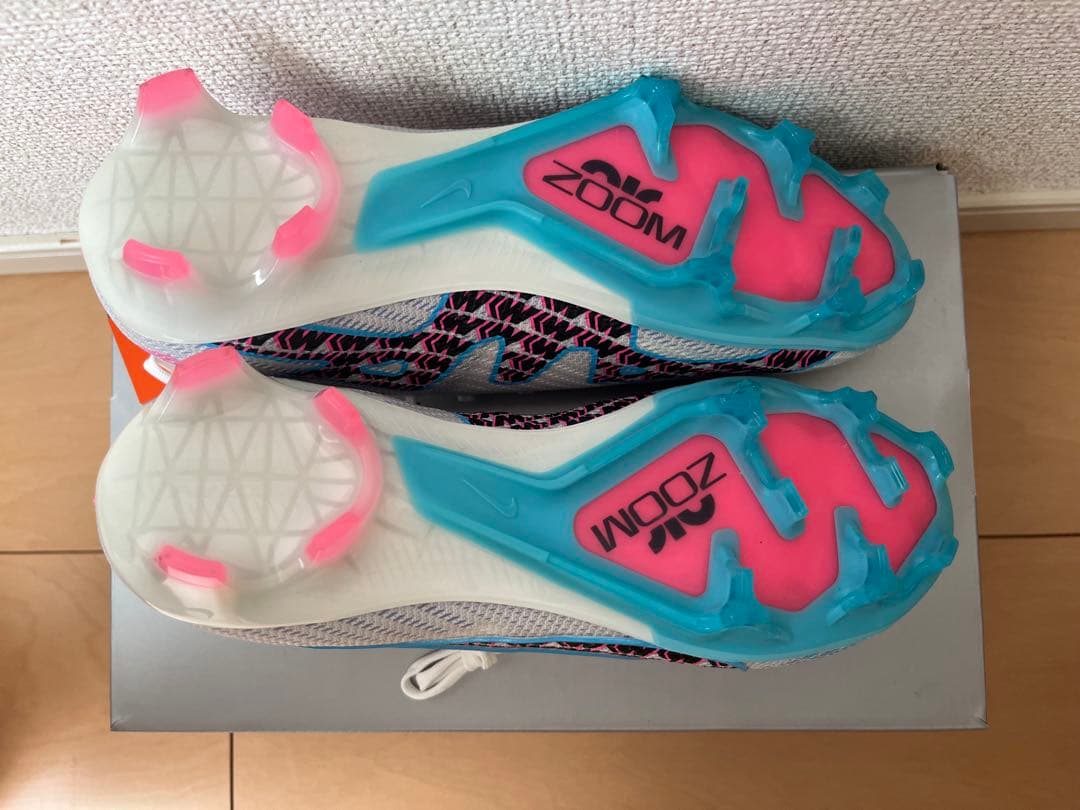 ナイキ ズーム ヴェイパー 15 エリート FG(ホワイト×ブルー)