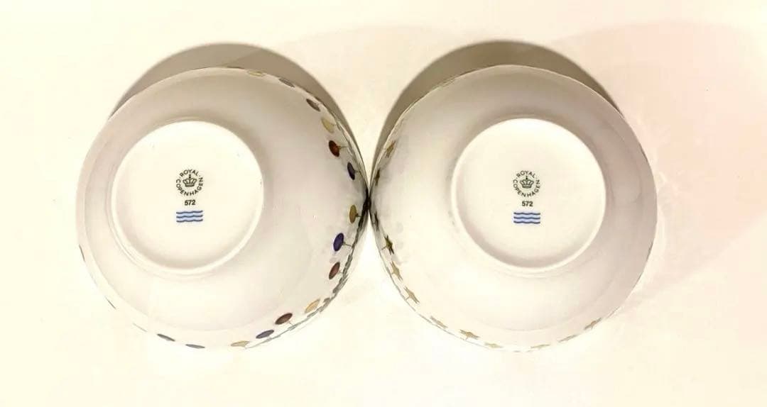 新品 ロイヤルコペンハーゲン スターフルーテッドクリスマス ボウル ペア セット