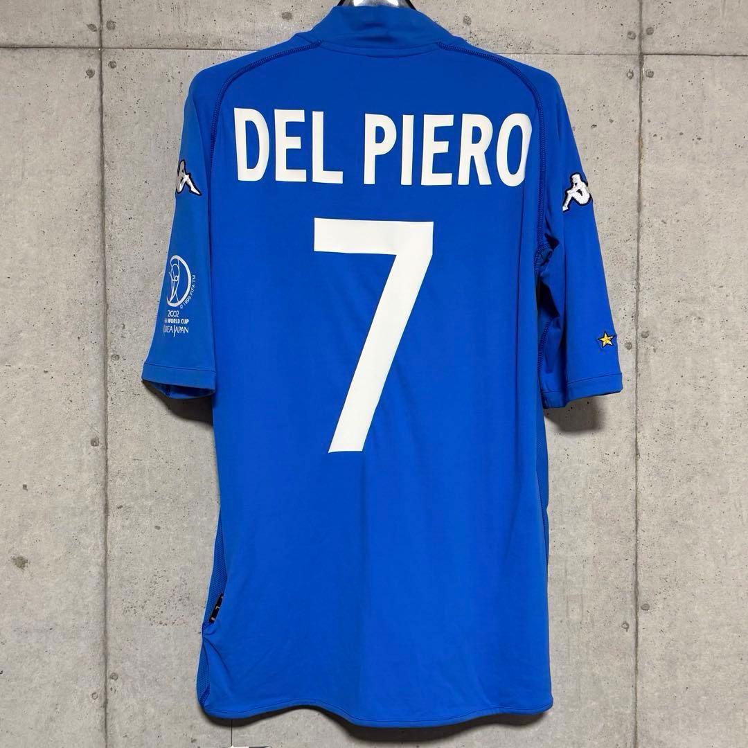 【新品/タグ付き】2002日韓W杯 イタリア代表 ♯7 デルピエロ【Lサイズ】