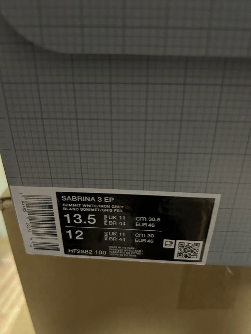 新品Nike Women's Sabrina 3 Silencer 30.5cm