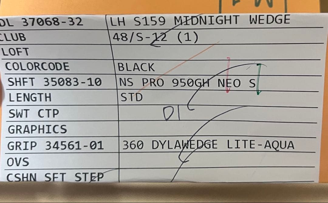 ping s159 48° ミッドナイト　新品　未使用品　左用　レフティー