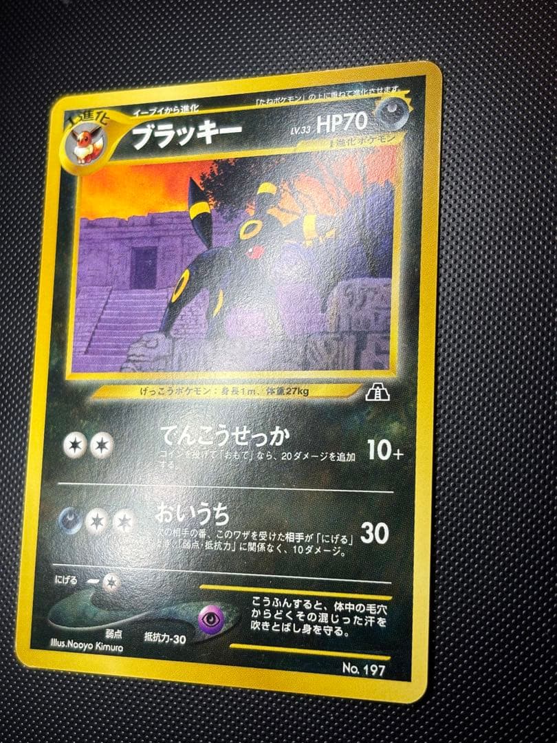 旧裏　極美品　ブラッキー　プレミアムファイル2 ★neo 遺跡をこえて