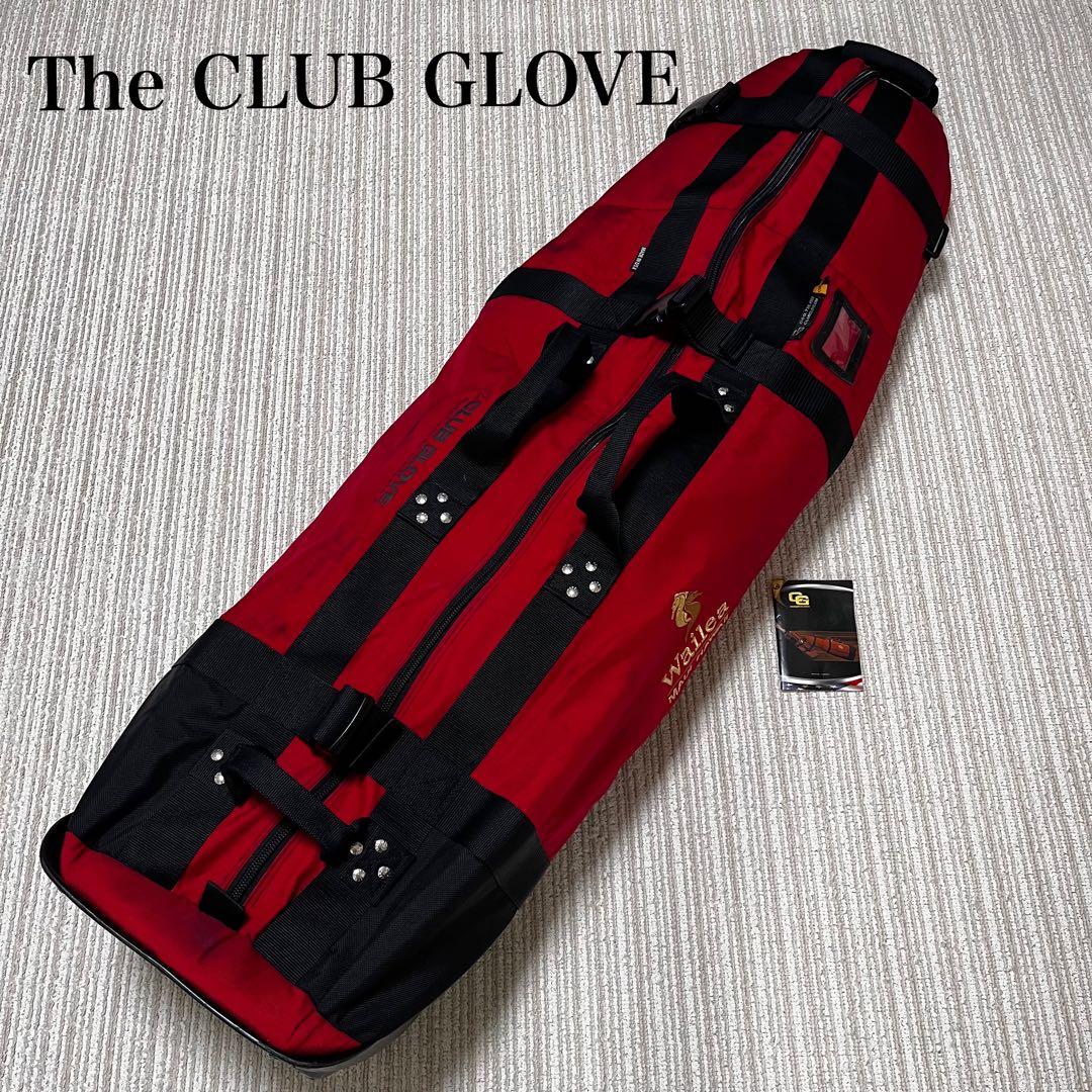 The CLUB GLOVE ゴルフ トラベルカバー レッド キャスター付き
