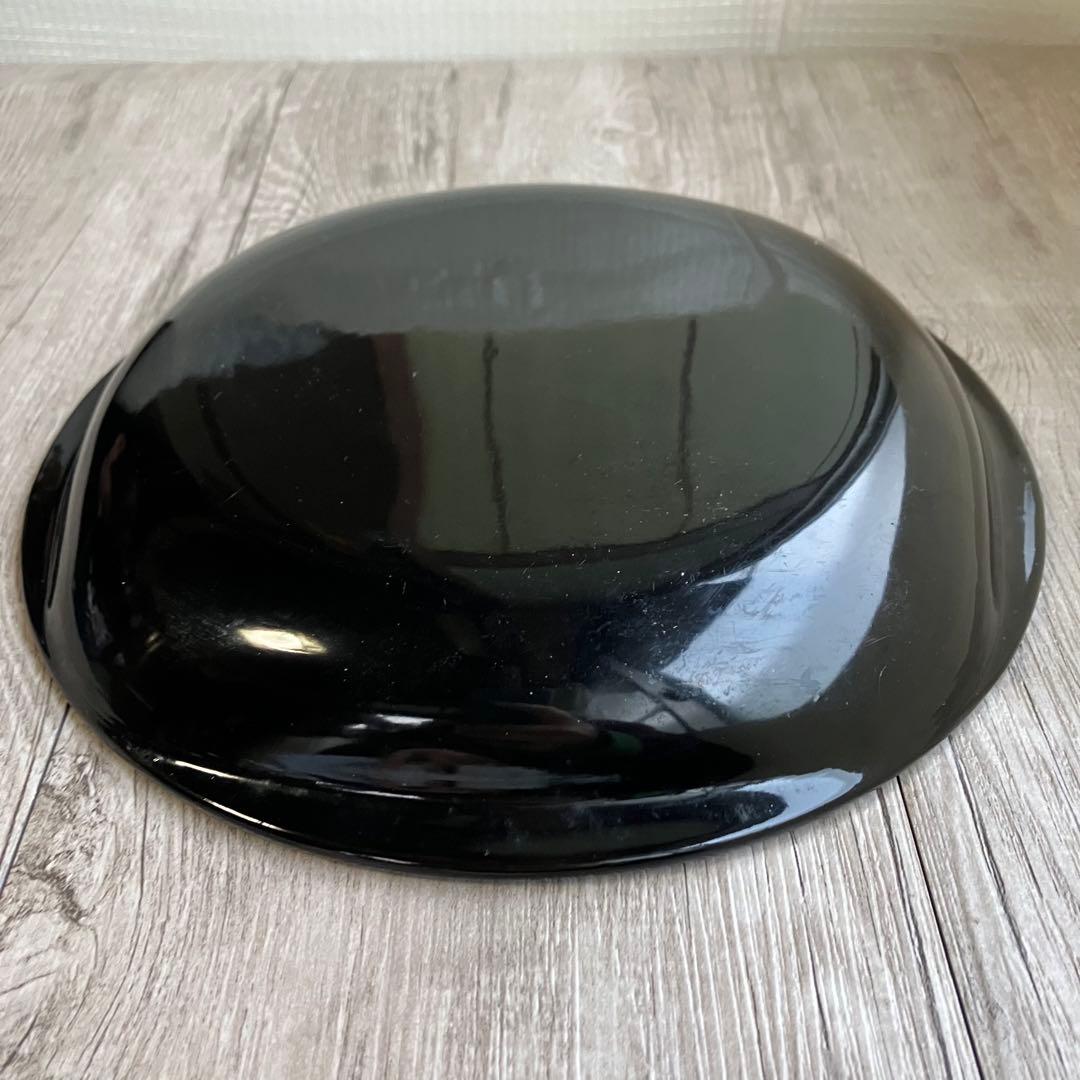 3F 【美品】ぎやまん金彩 竹模様 丸皿トレー 和モダン 菓子器 布地風デザイン