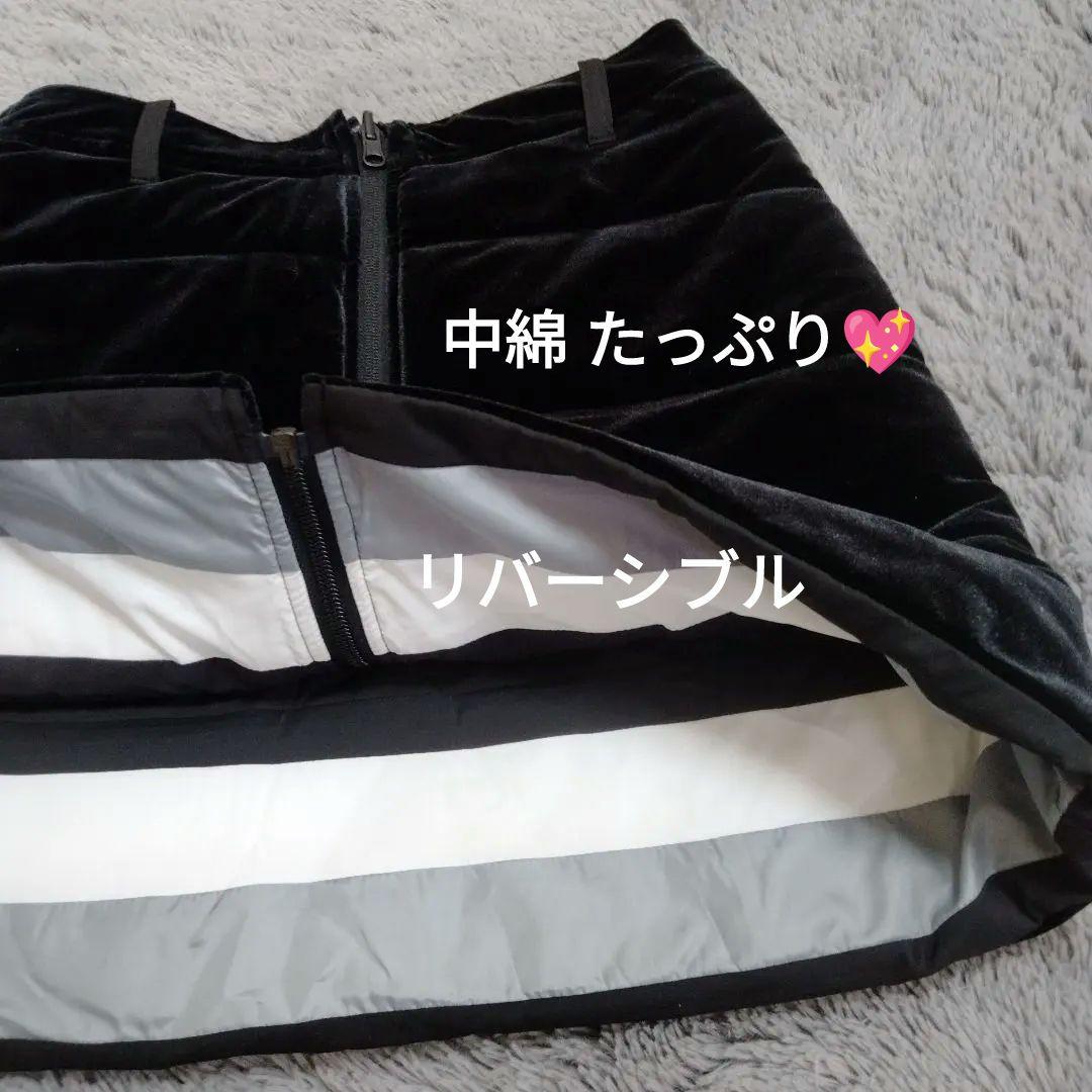 トミーヒルフィガー♡中綿*リバーシブル*ベロア*スカート　M ゴルフ/スポーツ