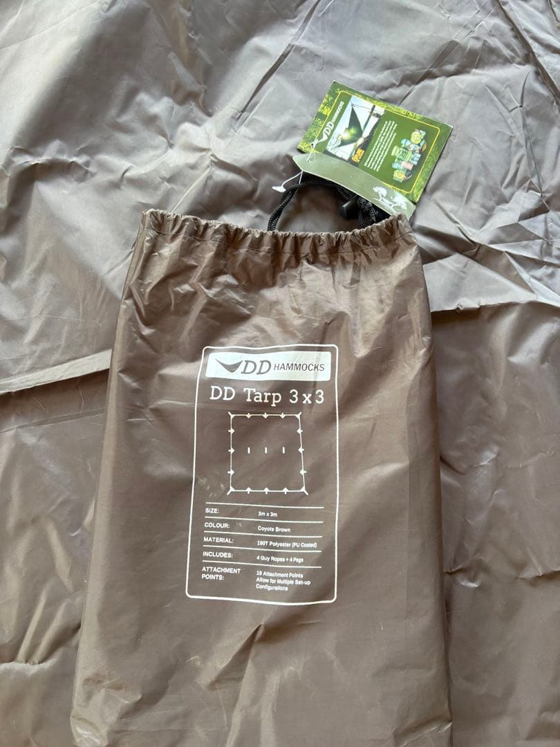DD Tarp 3x3 コヨーテブラウン
