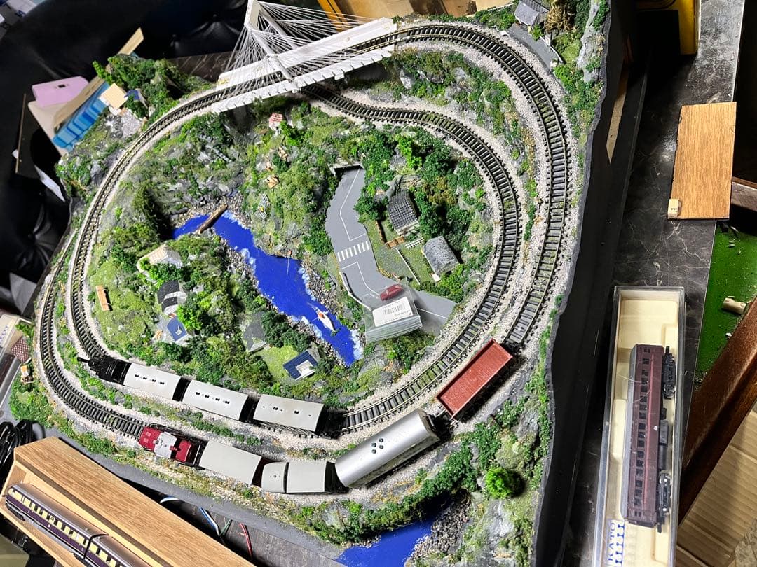 Nゲージ 鉄道模型 ジオラマ トミックス KATO 鉄道 アクリルケース付き